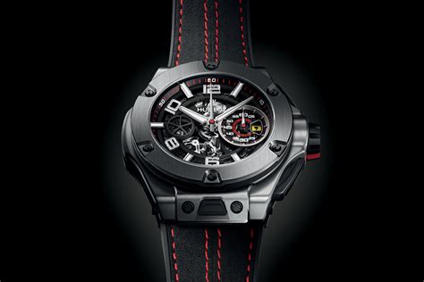 hublot big bang ferrari unico black titanium|Hublot titanium watch price.